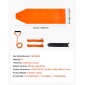 VEVOR Deer Drag Sled, 185 x 58 cm, 250 kg Heavy Duty Yard Utility Sled, Ανθεκτικό στο σχίσιμο PE Drag Glider Mat με σχοινιά & λαβή, Thickened Game Hauler για Καυσόξυλα Ψάρεμα στον Πάγο Κυνήγι