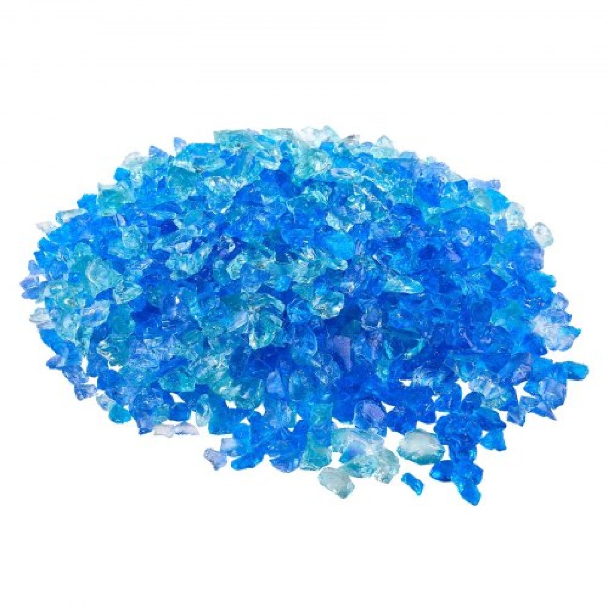 VEVOR Fire Glass, 10 LBS / 4,5 KG Τζάκι Rocks, 3/4-Inch / 19,05 mm Reflective Firepit Glass Rock, High Luster Stone Landscaping for Fire Pit Table, Aqua Blue + Caribbean Blue + Aqua Green