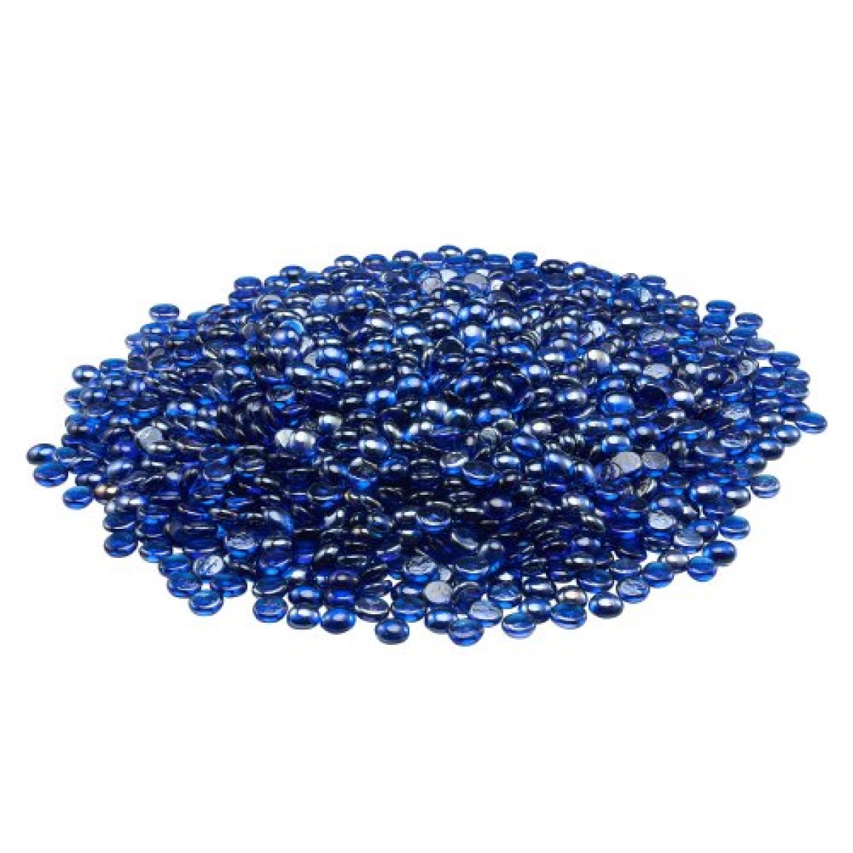 VEVOR Fire Glass, 10LBS/4,5KG Βράχοι τζακιού ανθεκτικοί σε υψηλές θερμοκρασίες, 3/4-ιντσών / 19,05 mm αντανακλαστικές & άκαπνες γυάλινες χάντρες, πέτρινο τοπίο υψηλής λάμψης για τραπέζι πυρκαγιάς, μπλε κοβαλτίου