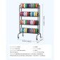 Ράφι αποθήκευσης νήματος VEVOR 3D Printer, ράφι αποθήκευσης βαρέως τύπου 4 επιπέδων, ράφια συγκράτησης κυλιόμενων νημάτων με ρόδες, νήματα οργανωμένα για σταθμό τρισδιάστατης εκτύπωσης, γραφείο, εργαστήριο (μόνο σε ράφι)