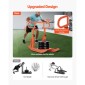 VEVOR Weight Sled, Steel Power Sled, Fitness Training Sleds for Athletic Exercise Improvement Speed, Εξοπλισμός προπόνησης με ρυθμιζόμενη λαβή ύψους, συμβατό με πλάκες βάρους 25/51 mm, πορτοκαλί