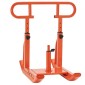 VEVOR Weight Sled, Steel Power Sled, Fitness Training Sleds for Athletic Exercise Improvement Speed, Εξοπλισμός προπόνησης με ρυθμιζόμενη λαβή ύψους, συμβατό με πλάκες βάρους 25/51 mm, πορτοκαλί