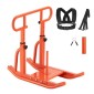 VEVOR Weight Sled, Steel Power Sled, Fitness Training Sleds for Athletic Exercise Improvement Speed, Εξοπλισμός προπόνησης με ρυθμιζόμενη λαβή ύψους, συμβατό με πλάκες βάρους 25/51 mm, πορτοκαλί