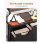 VEVOR 4 Tiers Laundry Sorter, Tall Laundry Hamper με ράφια και γάντζους, 2 τμημάτων Freestanding Basket Organizer Storage με υφασμάτινες τσάντες Oxford 600D και ράφια σκάλας για βρώμικα ρούχα, μπάνιο