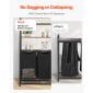 VEVOR 4 Tiers Laundry Sorter, Tall Laundry Hamper με ράφια και γάντζους, 2 τμημάτων Freestanding Basket Organizer Storage με υφασμάτινες τσάντες Oxford 600D και ράφια σκάλας για βρώμικα ρούχα, μπάνιο