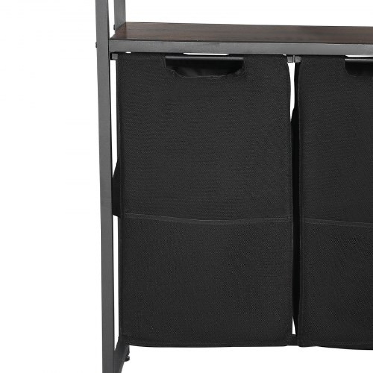 VEVOR 4 Tiers Laundry Sorter, Tall Laundry Hamper με ράφια και γάντζους, 2 τμημάτων Freestanding Basket Organizer Storage με υφασμάτινες τσάντες Oxford 600D και ράφια σκάλας για βρώμικα ρούχα, μπάνιο
