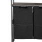 VEVOR 4 Tiers Laundry Sorter, Tall Laundry Hamper με ράφια και γάντζους, 2 τμημάτων Freestanding Basket Organizer Storage με υφασμάτινες τσάντες Oxford 600D και ράφια σκάλας για βρώμικα ρούχα, μπάνιο
