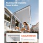 Παράθυρο παραχώρησης VEVOR 152x92 cm, Παράθυρο σέρβις από κράμα αλουμινίου για φορτηγό τροφίμων, παράθυρο σερβιρίσματος έως και 85 μοιρών με 4 συρόμενα παράθυρα, τέντα πόρτα και γάντζο, για ρυμουλκούμενα παραχώρησης