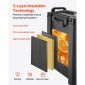 VEVOR Insulated Beverage Dispenser, 5 Gal/19L Server για ζεστά και κρύα ποτά με Spigot & Handle, Food-Grade Thermal Drink Dispenser Cooler for Tea Coffee Water in Cafes & Restaurants, 2 Pack, Black