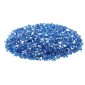 VEVOR Fire Glass, 10LBS / 4,5KG Βράχοι τζακιού ανθεκτικοί σε υψηλές θερμοκρασίες, 1/4 ίντσας / 6,35 mm Reflektive & Smokeless Firepit Glass Rock, High Luster Stone Landscaping for Fire Pit Table, Cobalt Blue