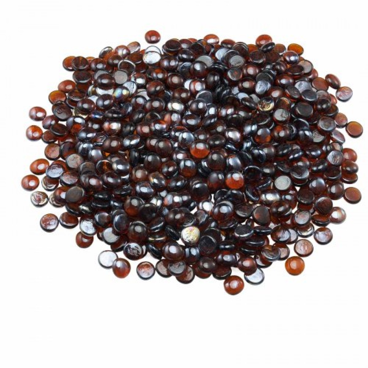 VEVOR Fire Glass, 10LBS / 4,5KG Βράχοι τζακιού ανθεκτικοί σε υψηλές θερμοκρασίες, 3/4 ίντσες / 19,05 mm αντανακλαστικές και άκαπνες γυάλινες χάντρες, πέτρινο τοπίο υψηλής λάμψης για τραπέζι πυρκαγιάς, πλούσιο πορτοκαλί