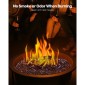 VEVOR Fire Glass, 10LBS / 4,5KG Βράχοι τζακιού ανθεκτικοί σε υψηλές θερμοκρασίες, 3/4 ίντσες / 19,05 mm αντανακλαστικές και άκαπνες γυάλινες χάντρες, πέτρινο τοπίο υψηλής λάμψης για τραπέζι πυρκαγιάς, πλούσιο πορτοκαλί