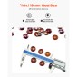VEVOR Fire Glass, 10LBS / 4,5KG Βράχοι τζακιού ανθεκτικοί σε υψηλές θερμοκρασίες, 3/4 ίντσες / 19,05 mm αντανακλαστικές και άκαπνες γυάλινες χάντρες, πέτρινο τοπίο υψηλής λάμψης για τραπέζι πυρκαγιάς, πλούσιο πορτοκαλί