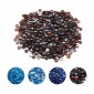 VEVOR Fire Glass, 10LBS / 4,5KG Βράχοι τζακιού ανθεκτικοί σε υψηλές θερμοκρασίες, 3/4 ίντσες / 19,05 mm αντανακλαστικές και άκαπνες γυάλινες χάντρες, πέτρινο τοπίο υψηλής λάμψης για τραπέζι πυρκαγιάς, πλούσιο πορτοκαλί