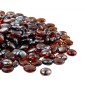 VEVOR Fire Glass, 10LBS / 4,5KG Βράχοι τζακιού ανθεκτικοί σε υψηλές θερμοκρασίες, 3/4 ίντσες / 19,05 mm αντανακλαστικές και άκαπνες γυάλινες χάντρες, πέτρινο τοπίο υψηλής λάμψης για τραπέζι πυρκαγιάς, πλούσιο πορτοκαλί