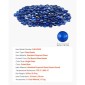 VEVOR Fire Glass, 20LBS / 9KG Βράχοι τζακιού ανθεκτικοί σε υψηλές θερμοκρασίες, 3/4 ίντσες / 19,05 mm αντανακλαστικές και άκαπνες γυάλινες χάντρες Firepit, πέτρινο τοπίο υψηλής λάμψης για τραπέζι πυρκαγιάς, μπλε κοβαλτίου