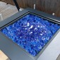 VEVOR Fire Glass, 20LBS / 9KG Βράχοι τζακιού ανθεκτικοί σε υψηλές θερμοκρασίες, 1/2 ίντσας / 12,7 mm Reflective & Smokeless Firepit Glass Rock, High Luster Stone Landscaping for Fire Pit Table, Cobalt Blue