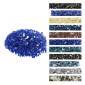 VEVOR Fire Glass, 20LBS / 9KG Βράχοι τζακιού ανθεκτικοί σε υψηλές θερμοκρασίες, 1/2 ίντσας / 12,7 mm Reflective & Smokeless Firepit Glass Rock, High Luster Stone Landscaping for Fire Pit Table, Cobalt Blue