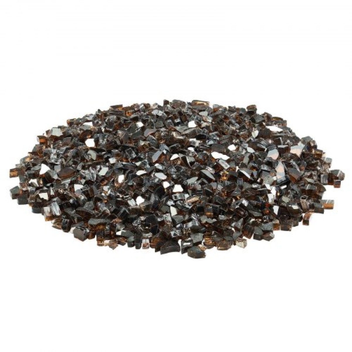 VEVOR Fire Glass, 20 LBS / 9,0 KG Βράχοι τζακιού ανθεκτικοί σε υψηλές θερμοκρασίες, 1/2 ίντσας / 12,7 mm Ανακλαστικός και χωρίς καπνό Firepit Glass Rock, High Luster Stone Landscaping for Fire Pit Table, Copper