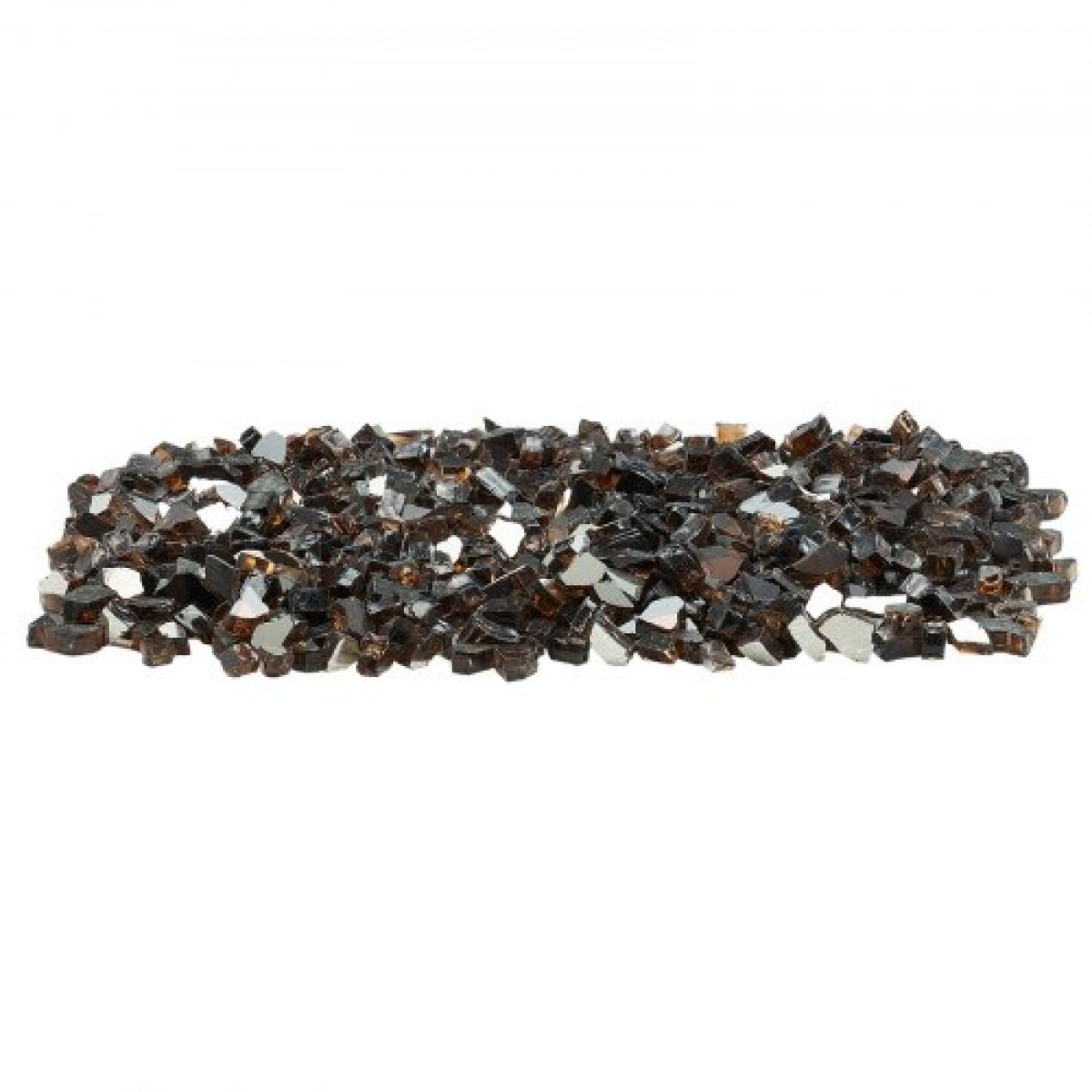 VEVOR Fire Glass, 20 LBS / 9,0 KG Βράχοι τζακιού ανθεκτικοί σε υψηλές θερμοκρασίες, 1/2 ίντσας / 12,7 mm Ανακλαστικός και χωρίς καπνό Firepit Glass Rock, High Luster Stone Landscaping for Fire Pit Table, Copper