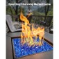 VEVOR Fire Glass, 35LBS / 15,88KG Βράχοι τζακιού ανθεκτικοί σε υψηλές θερμοκρασίες, 1/2 ίντσας / 12,7mm Reflective & Smokeless Firepit Glass Rock, High Luster Stone Landscaping for Fire Pit Table, Cobalt Blue
