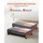 VEVOR Under Bed Storage με ρόδες, 650 x 460 x 180 mm δοχεία κάτω από το κρεβάτι, Organizer για παπούτσια κάτω από το κρεβάτι με ρόδες που κλειδώνουν, Rolling under the bed Αποθηκευτικοί κάδοι για ρούχα, παπούτσια, κουβέρτες, 2 πακέτο
