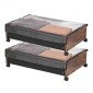 VEVOR Under Bed Storage με ρόδες, 650 x 460 x 180 mm δοχεία κάτω από το κρεβάτι, Organizer για παπούτσια κάτω από το κρεβάτι με ρόδες που κλειδώνουν, Rolling under the bed Αποθηκευτικοί κάδοι για ρούχα, παπούτσια, κουβέρτες, 2 πακέτο