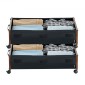 VEVOR Under Bed Storage με ρόδες, 650 x 460 x 180 mm δοχεία κάτω από το κρεβάτι, Organizer για παπούτσια κάτω από το κρεβάτι με ρόδες που κλειδώνουν, Rolling under the bed Αποθηκευτικοί κάδοι για ρούχα, παπούτσια, κουβέρτες, 2 πακέτο