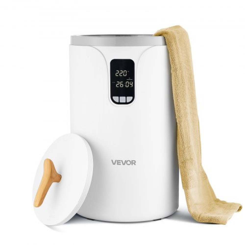 VEVOR 20L Towel Warmer Bucket with LED Screen Timer & Temp Setting Security Lock