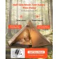 VEVOR Hot Tent για 4 Άτομα, Camping Tipi Hot Tents with Stove Jack & Inner Tent, Φορητές χειμερινές σκηνές κάμπινγκ με Snow Skint, Εύκολη ρύθμιση, Αδιάβροχες σκηνές καταφυγίου 4 εποχών για ψάρεμα backpacking