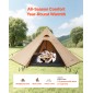VEVOR Hot Tent για 4 Άτομα, Camping Tipi Hot Tents with Stove Jack & Inner Tent, Φορητές χειμερινές σκηνές κάμπινγκ με Snow Skint, Εύκολη ρύθμιση, Αδιάβροχες σκηνές καταφυγίου 4 εποχών για ψάρεμα backpacking