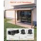 Σετ πέργκολας VEVOR, 4x4 ιντσών 3-way λοξά στηρίγματα για ξύλινα δοκάρια 92 x 92 mm σε πραγματικό μέγεθος, στηρίγματα πέργκολας 2 συσκευασιών με 2 βάσεις και 2 βάσεις τοίχου, για πέργκολες εξωτερικού χώρου, κιόσκια, υπόστεγα