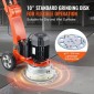 Ρυθμιζόμενο μηχάνημα μύλος δαπέδου VEVOR 10"/25,4 cm Walk-Behind Polisher 3.0HP