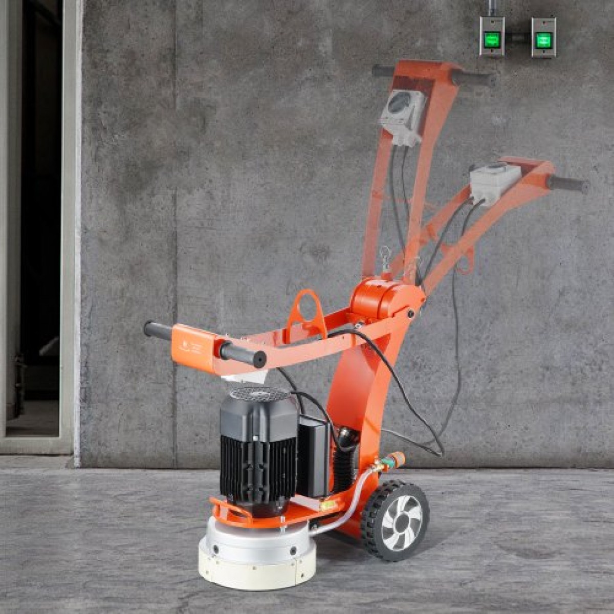 Ρυθμιζόμενο μηχάνημα μύλος δαπέδου VEVOR 10"/25,4 cm Walk-Behind Polisher 3.0HP