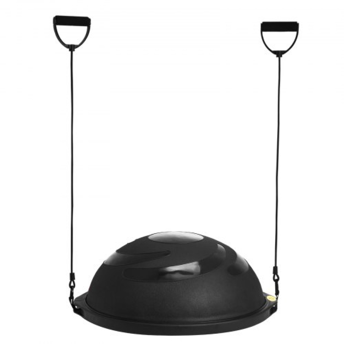 VEVOR Half Exercise Ball Trainer, 26 ιντσών Balance Ball Trainer, 1500lbs Capacity Stability Ball, Yoga Ball with Resistance Bands & Foot Pump, Strength Fitness Ball for Home Gym Workout Full Body Μαύρο
