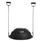 VEVOR Half Exercise Ball Trainer, 26 ιντσών Balance Ball Trainer, 1500lbs Capacity Stability Ball, Yoga Ball with Resistance Bands & Foot Pump, Strength Fitness Ball for Home Gym Workout Full Body Μαύρο