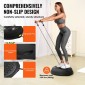 VEVOR Half Exercise Ball Trainer, 26 ιντσών Balance Ball Trainer, 1500lbs Capacity Stability Ball, Yoga Ball with Resistance Bands & Foot Pump, Strength Fitness Ball for Home Gym Workout Full Body Μαύρο