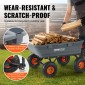 VEVOR Poly Garden Dump Cart Heavy-ty Yard Carts and Wagons 800 lbs/363,6 kg 10"/25,4 cm Ελαστικά