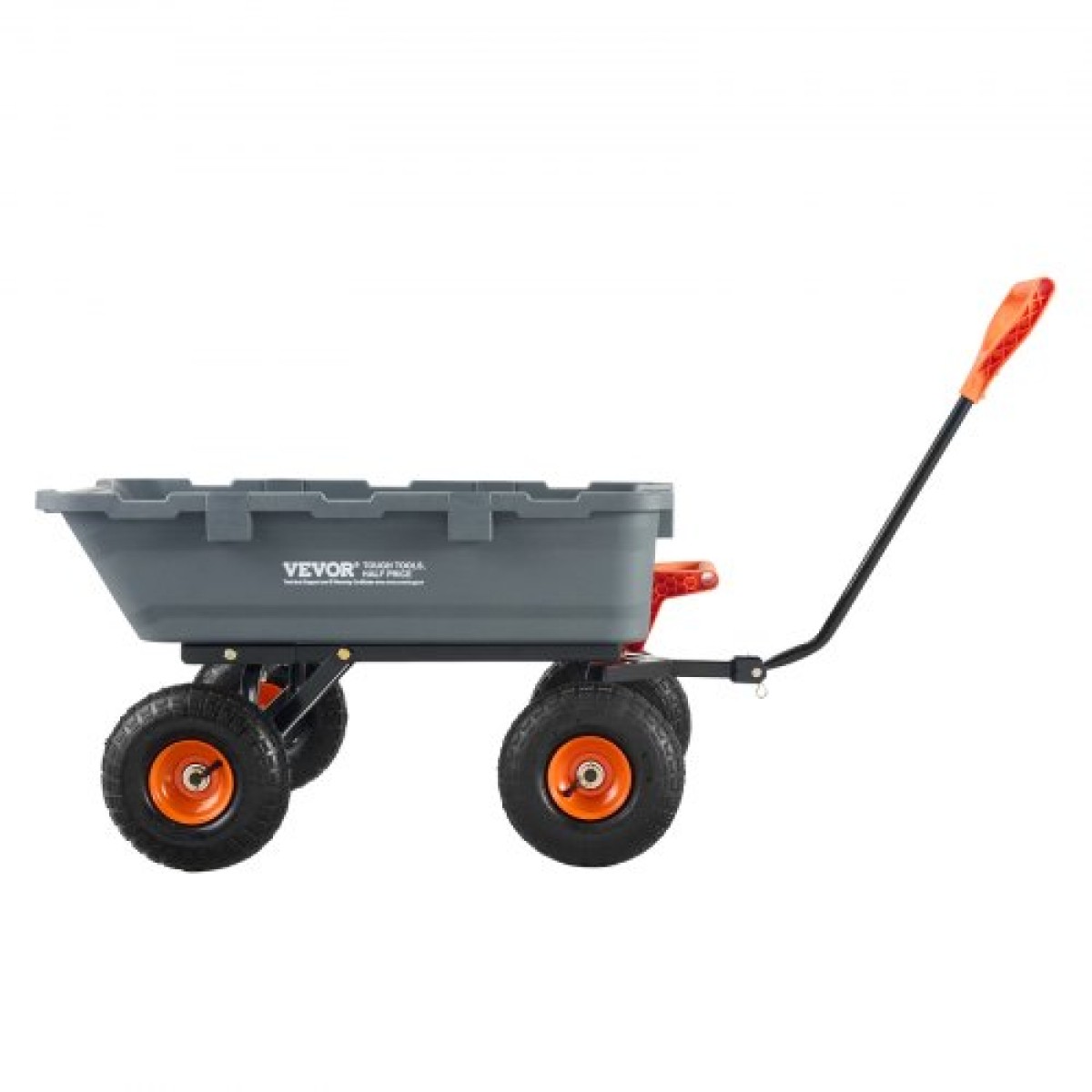 VEVOR Poly Garden Dump Cart Heavy-ty Yard Carts and Wagons 800 lbs/363,6 kg 10"/25,4 cm Ελαστικά