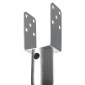VEVOR No Dig Ground Anchor, 4 Pack 3,94 x 2,76 x 27,56 in/10 x 7 x 70 cm Βίδα DIY σε Post Stake, Περιλαμβάνει 6 Lag Bots & μια ράβδο, βαρέως τύπου ατσάλινη βάση στήριξης, ιδανική για ταχυδρομικές θέσεις και φράχτη