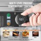 Εμπορική ηλεκτρική σχάρα VEVOR, 725 x 400 mm, 4400W, Ρυθμιζόμενος έλεγχος θερμοκρασίας 50-300°C, Πλήρης επίπεδη επιφάνεια ψησταριάς από ανοξείδωτο ατσάλι με 2 σπάτουλες και 2 βούρτσες, για μπριζόλα και τηγανίτα (ΧΩΡΙΣ ΠΙΣΩ)