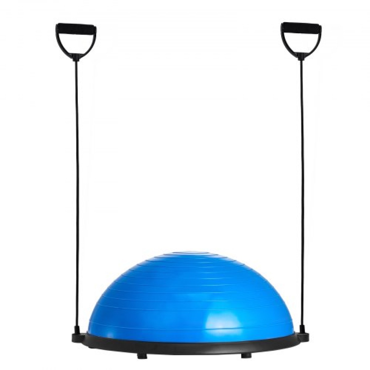 VEVOR Half Exercise Ball Trainer, 23 ιντσών Balance Ball Trainer, 660lbs Capacity Stability Ball, Yoga Ball with Resistance Bands & Foot Pump, Strength Fitness Ball for Home Gym, Full Body Workout, Μπλε