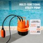 VEVOR Submersible Utility Pump Pump Pump Pump 320W 1585 GPH/6002 LPH 23 ft/7 m Head Water Pump
