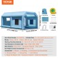 Φουσκωτός θάλαμος βαφής VEVOR, 21 x 13,5 x 9,8 ft/6,4 x 4,1 x 3 m Φουσκωτός θάλαμος ψεκασμού, με ισχυρό ανεμιστήρα και σύστημα φίλτρου αέρα 1100 W, φορητός θάλαμος βαφής αυτοκινήτου για μεσαίου μεγέθους οχήματα, βαφή μεγάλων επίπλων