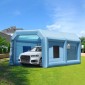 Φουσκωτός θάλαμος βαφής VEVOR, 21 x 13,5 x 9,8 ft/6,4 x 4,1 x 3 m Φουσκωτός θάλαμος ψεκασμού, με ισχυρό ανεμιστήρα και σύστημα φίλτρου αέρα 1100 W, φορητός θάλαμος βαφής αυτοκινήτου για μεσαίου μεγέθους οχήματα, βαφή μεγάλων επίπλων