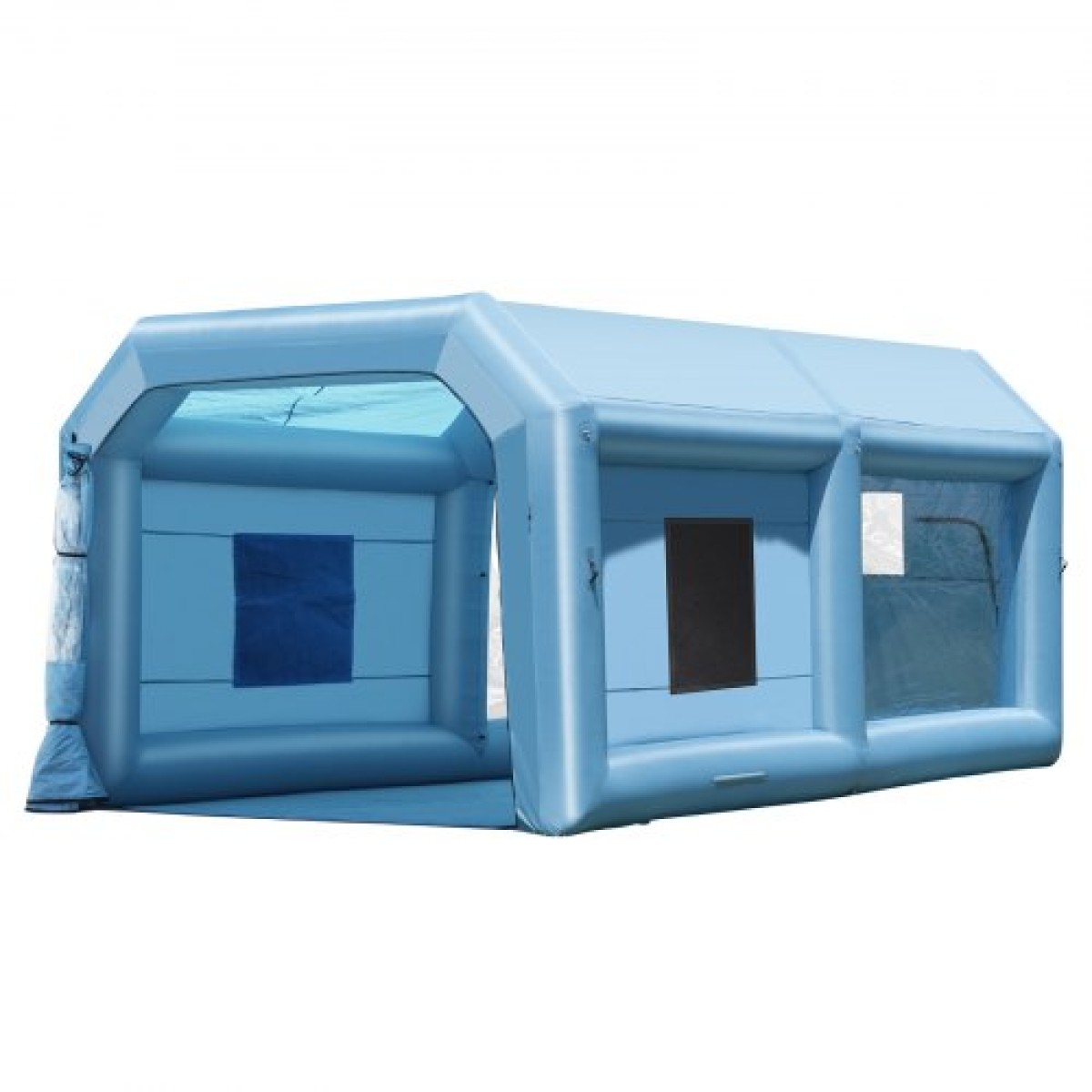 Φουσκωτός θάλαμος βαφής VEVOR, 21 x 13,5 x 9,8 ft/6,4 x 4,1 x 3 m Φουσκωτός θάλαμος ψεκασμού, με ισχυρό ανεμιστήρα και σύστημα φίλτρου αέρα 1100 W, φορητός θάλαμος βαφής αυτοκινήτου για μεσαίου μεγέθους οχήματα, βαφή μεγάλων επίπλων