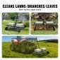 VEVOR Tow Behind Dethatcher, 48 ιντσών Tow Dethatcher με 24 Spring Steel Tines, Lawn Dethatcher Rake για ATV ή Mower, Tow Behind Lawn Rake with Lift Handle for Garden Farm Grass