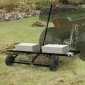 VEVOR Tow Behind Dethatcher, 48 ιντσών Tow Dethatcher με 24 Spring Steel Tines, Lawn Dethatcher Rake για ATV ή Mower, Tow Behind Lawn Rake with Lift Handle for Garden Farm Grass