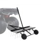 VEVOR Tow Behind Dethatcher, 48 ιντσών Tow Dethatcher με 24 Spring Steel Tines, Lawn Dethatcher Rake για ATV ή Mower, Tow Behind Lawn Rake with Lift Handle for Garden Farm Grass