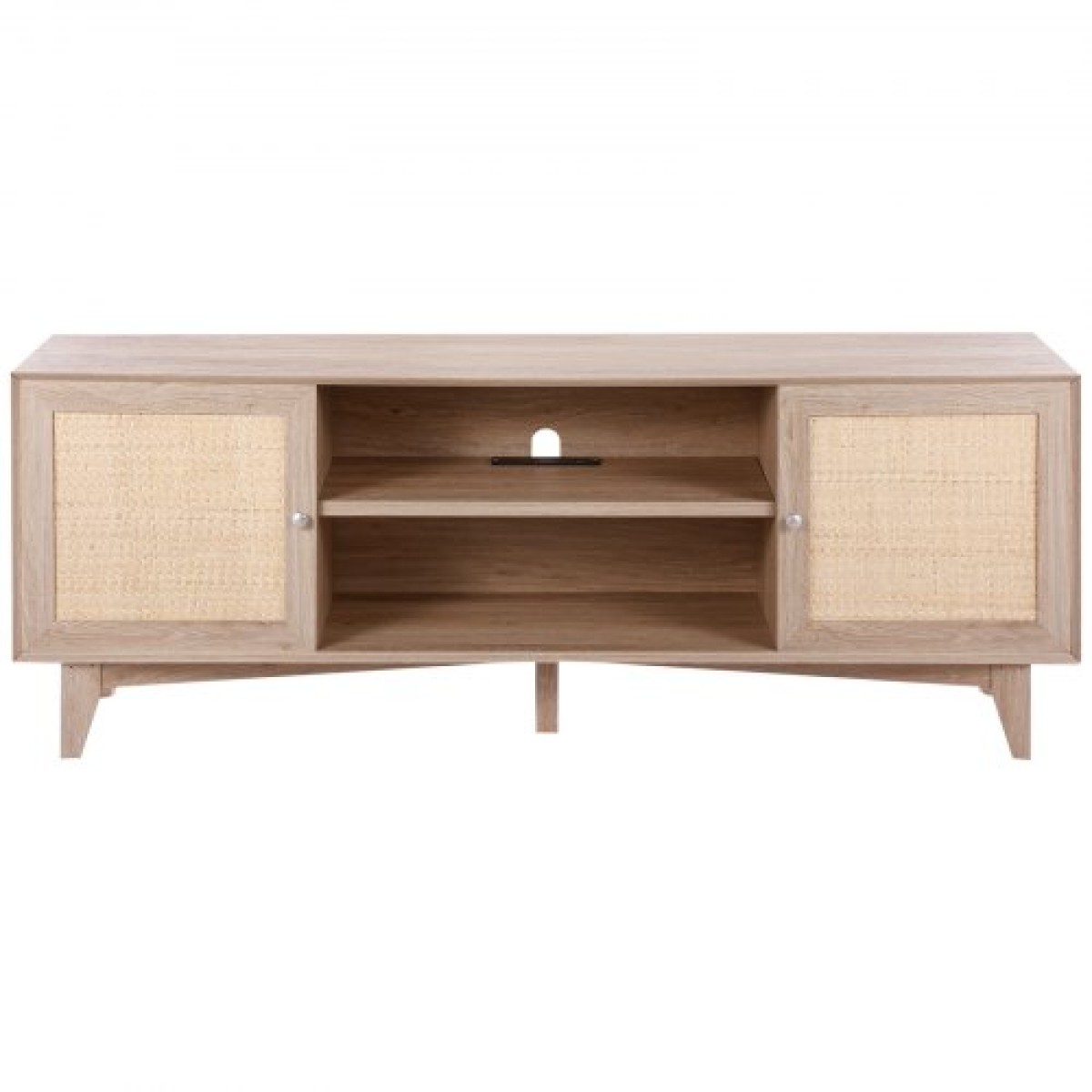 Βάση τηλεόρασης VEVOR Rattan 191 εκ. Τηλεόραση Boho Ντουλάπα TV Ντουλάπι τηλεόρασης Δρυ